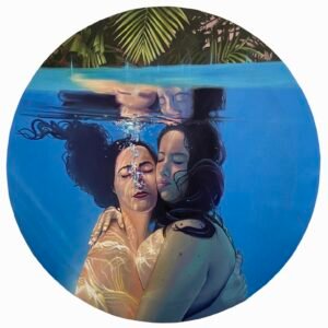 Sisterhood Oil on canvas 60 cm round 2023 - Berlín