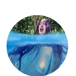 Y libre Oil on canvas 40 cm round 2023 - Barcelona